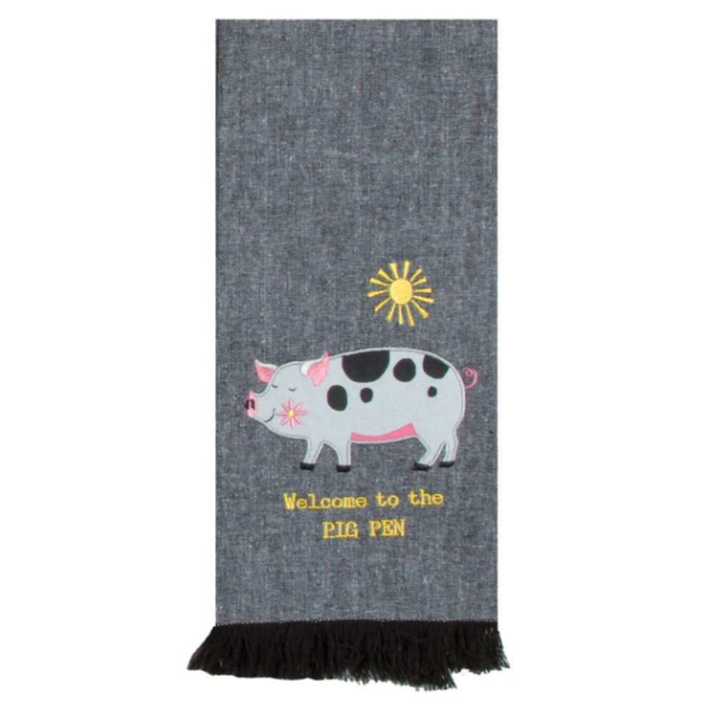 "Welcome to the PIG PEN" Tea Towel 🐷